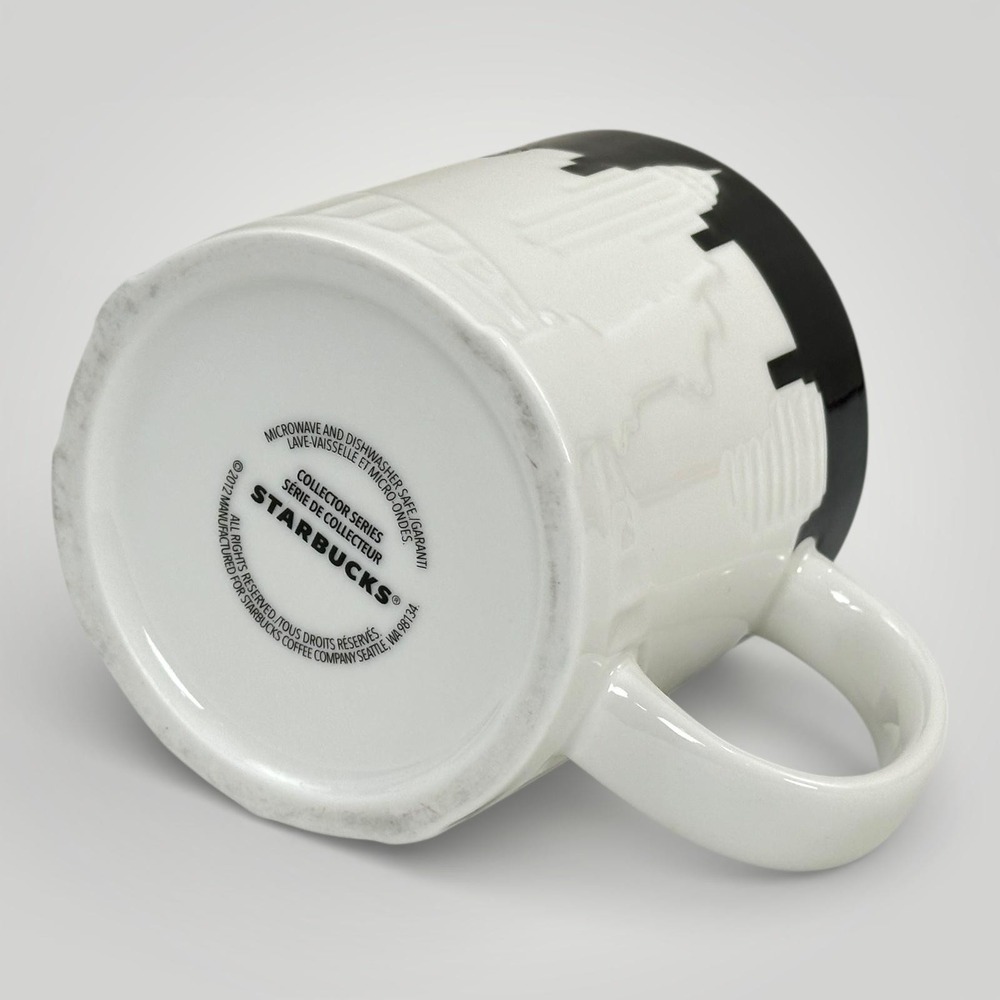 Starbucks New York City Collector Series Mug 2012 Skyline Taxi White Coffee Cup - Picture 6 of 7